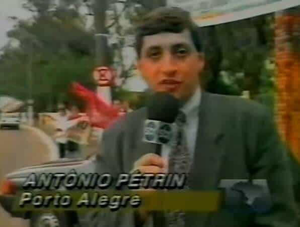 Reprodução Antonio Pétrin, hoje na Band, em matéria para o "TJ Brasil".