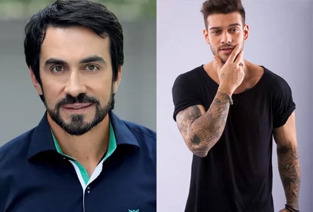 Divulgação Padre Fábio de Melo cobra presente de Lucas Lucco em rede social; cantor responde