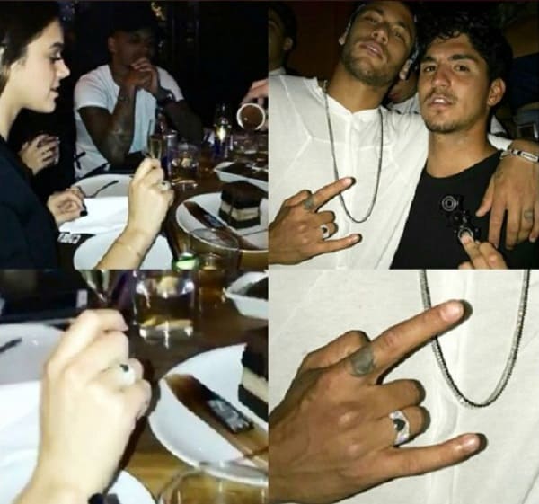 Bruna Marquezine e Neymar chegaram a circular com aliança de compromisso recentemente.