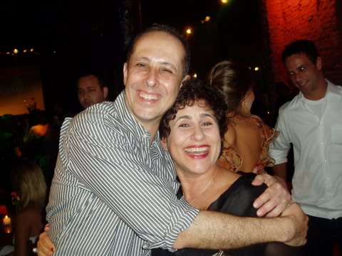 Júlio Fischer com a autora Duca Rachid