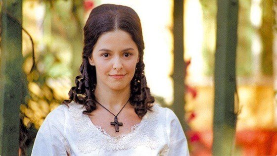 Bianca Rinaldi como Isaura, protagonista de “A Escrava Isaura”, da Record.