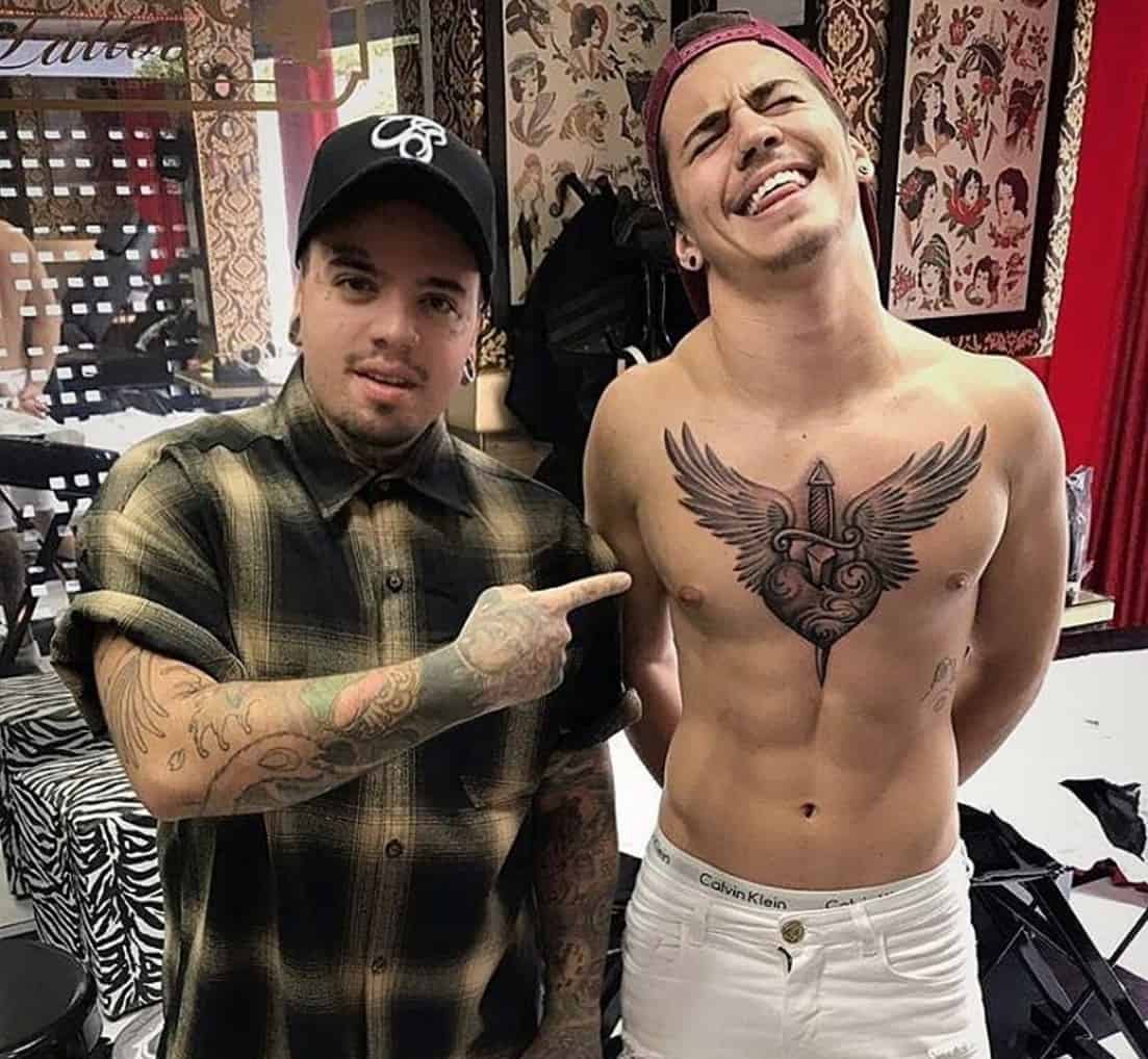 Nova tatuagem de Biel vira motivo de piada "Parece um pênis"