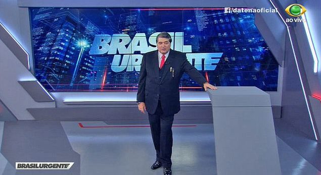 Datena dá furo, se enrola e mostra número de João Doria ao vivo no “Brasil Urgente”