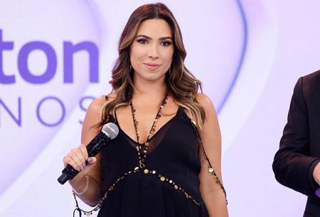 Patrícia Abravanel comemora Troféu Imprensa e mostra filho feliz com o prêmio