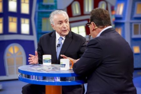 Depois de Silvio Santos, Ratinho tem bate-papo com Michel Temer