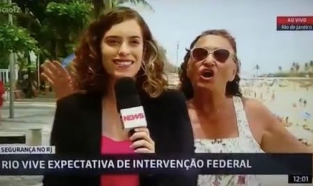 Manifestante invade link ao vivo da GloboNews: “Globo lixo! Fora, Temer!”