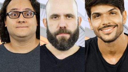 Caruso, Diego e Lucas disputam quinto paredão do BBB18