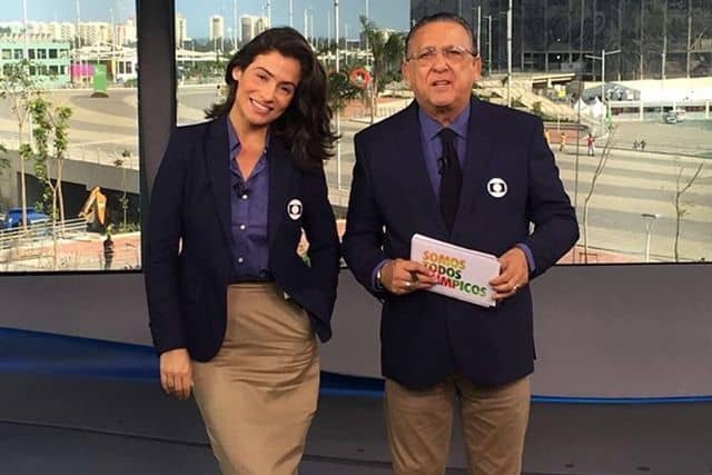 Renata Vasconcellos e Galvão Bueno apresentarão o “JN” da Rússia durante a Copa