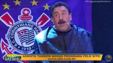 Ratinho não cumpre promessa de raspar o bigode após derrota do Palmeiras: “Roubaram”
