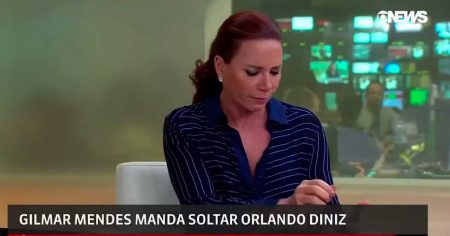 Telefone de Leilane Neubarth toca no meio do telejornal e mico viraliza na web