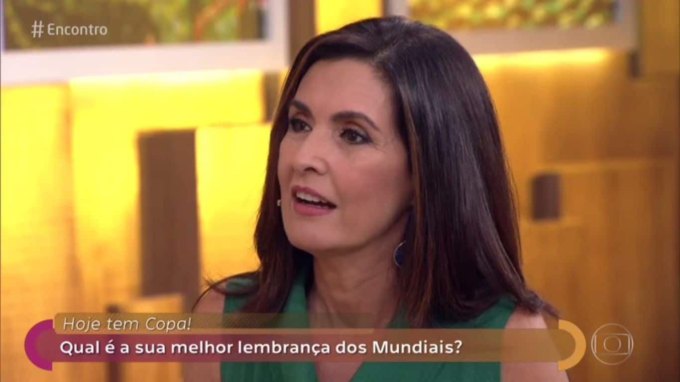 Fátima Bernardes revela medo sobre o pentacampeonato do Brasil em 2002