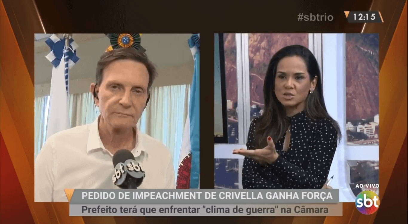 Alvo de impeachment, Marcelo Crivella repete Carminha/Rita e diz que é tudo culpa da Globo