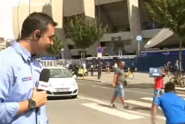 Gringo tira onda de repórter do SporTV ao imitar Neymar caindo; veja