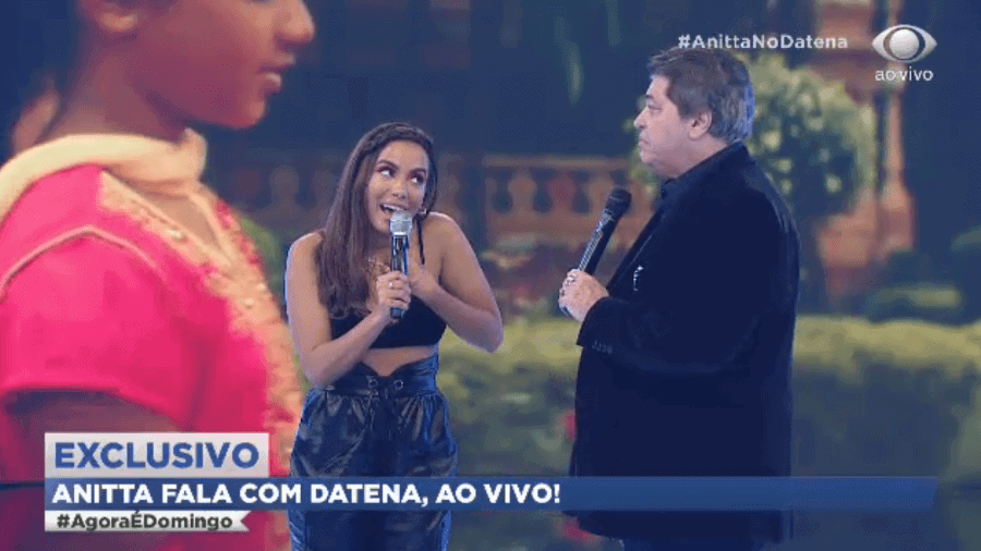 Datena explica saia justa com Anitta após pedido negado ao vivo
