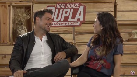 “Eu fiquei internada e recebi flores dele”, revela Tatá Werneck sobre amizade com Cauã Reymond