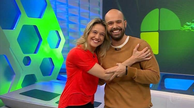 Lucas Gutierrez comemora “reencontro” com Fernanda Gentil no “Esporte Espetacular”