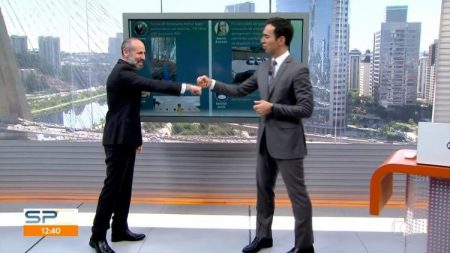 César Tralli deixa convidado no “vácuo” durante telejornal; veja