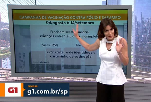 Apresentadora corrige erro de português ao vivo em telejornal da Globo