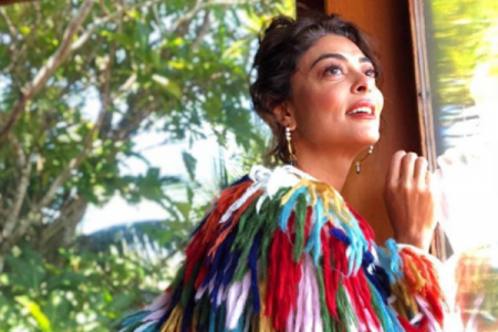 Juliana Paes aparece com bumbum de fora e enlouquece seguidores