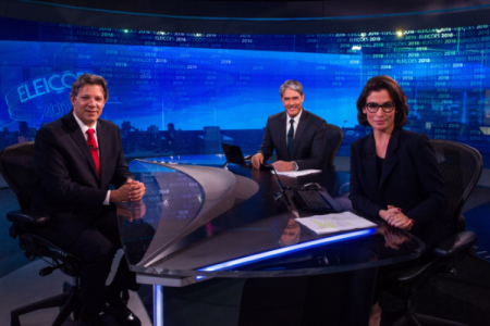 “Guerrinha” de Fernando Haddad e William Bonner domina entrevista do presidenciável ao “JN”