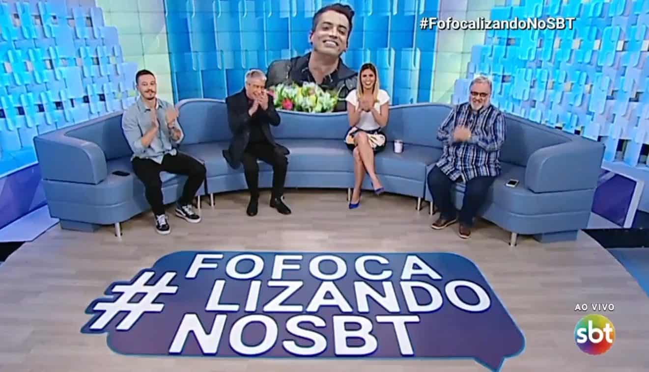Leo Dias retorna ao “Fofocalizando” após primeira semana de tratamento contra as drogas