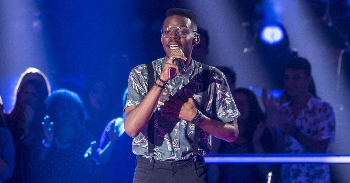 Kevin Ndjana foi o mais citado no Twitter durante a final do “The Voice”