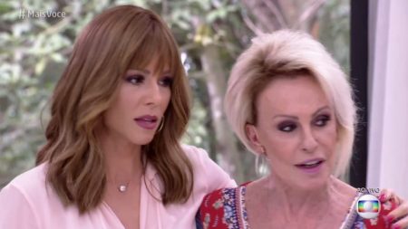Ana Maria Braga não segura a emoção e chora ao receber Ana Furtado