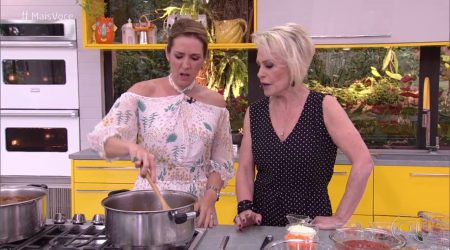 Renata Capucci protagoniza saia justa com Ana Maria Braga