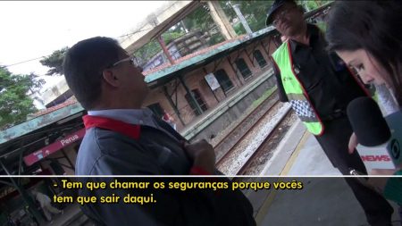 Equipe da Globo é ameaçada e empurrada por seguranças durante reportagem