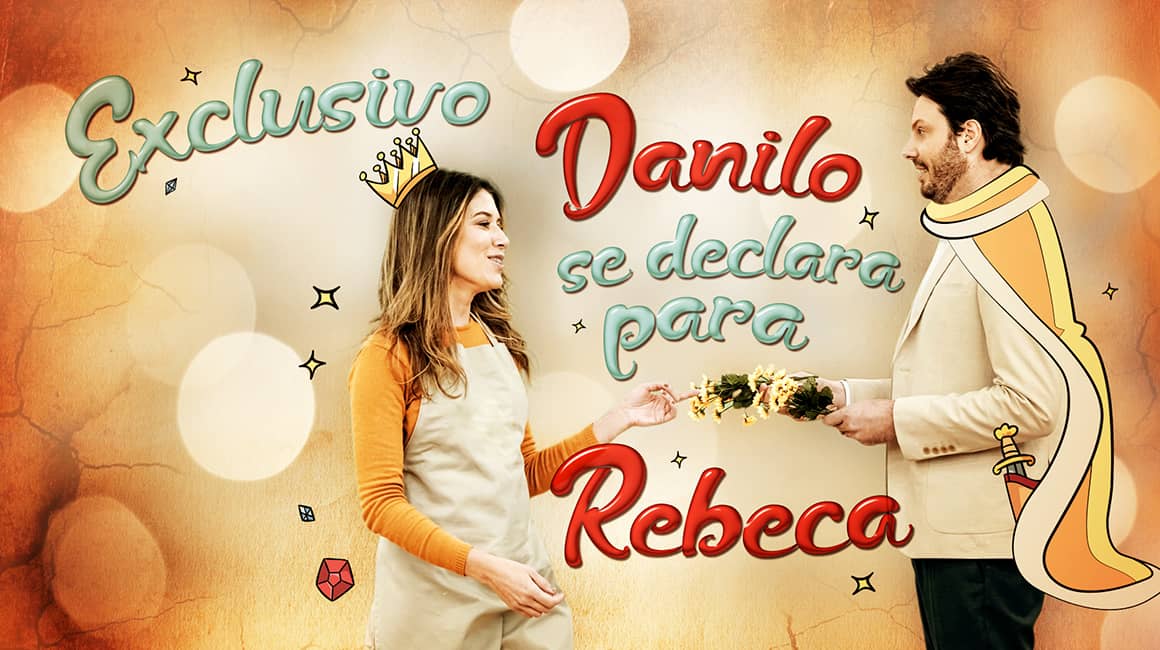 Danilo Gentili pede Rebeca Abravanel em casamento