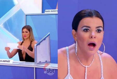Lívia Andrade lê carta polêmica e troca farpas com Mara Maravilha