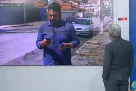 Apresentador da RedeTV! berra com repórter ao vivo por motivo inusitado