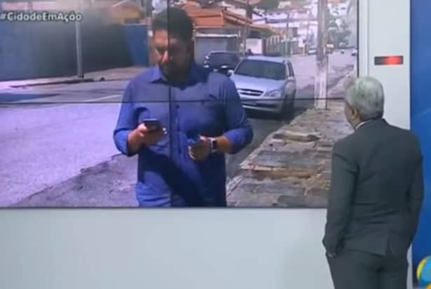 Apresentador da RedeTV! berra com repórter ao vivo por motivo inusitado