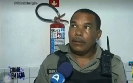 Sargento se surpreende ao ser visto na TV e vira meme nas redes sociais