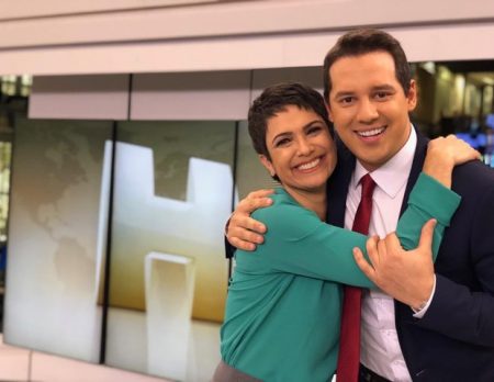 Sandra Annenberg e Dony De Nuccio trocam afetos em reencontro