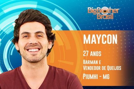 BBB 2019: Barman mineiro, Maycon é o décimo segundo confirmado