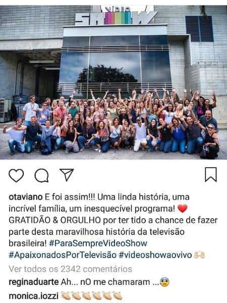 Regina Duarte reclama falta de convite para despedida do "Vídeo Show"