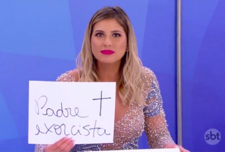 Silvio Santos provoca e Lívia Andrade diz que Mara Maravilha precisa de exorcista