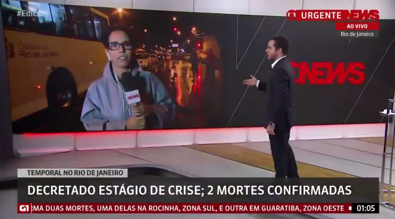 Homem invade link da GloboNews e surpreende repórter com desabafo sincerão