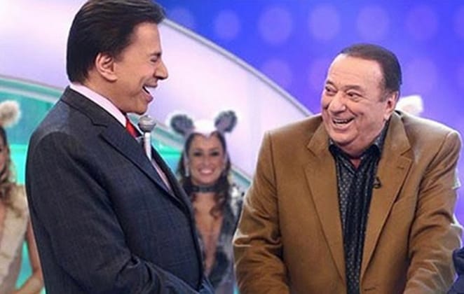 Raul Gil surpreende ao publicar foto antiga com Silvio Santos