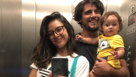 Yanna Lavigne posta foto fofíssima de Madalena e Bruno Gissoni
