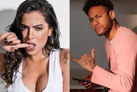 Neymar e Anitta se beijam em área reservada de camarote