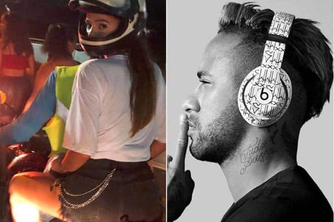 Bruna Marquezine volta do Carnaval com mototáxi, que ri de Neymar