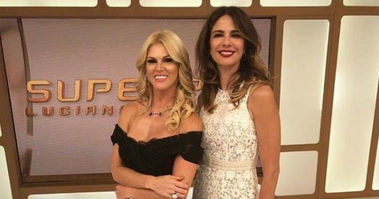 Luciana Gimenez e Val Marchiori protagonizam saia justa na Sapucaí