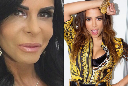 Gretchen se emociona ao ser homenageada por Anitta em bloco