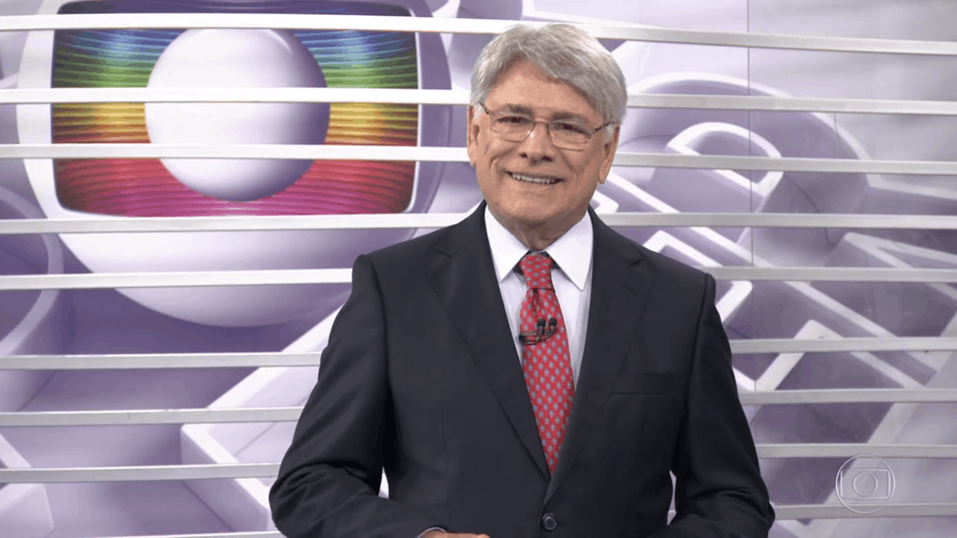 Repórteres se despedem de Sérgio Chapelin nos bastidores da Globo