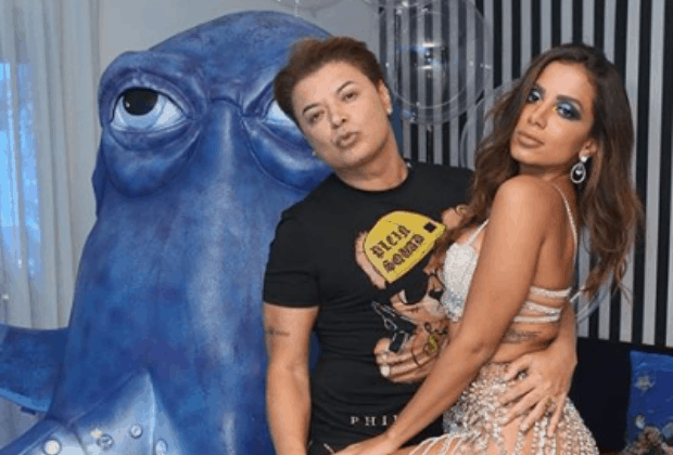 David Brazil quebra o protocolo e filma bastidores da festa de Anitta