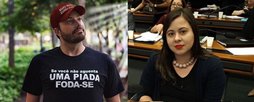 Danilo Gentili e deputada do PSOL batem boca no Twitter
