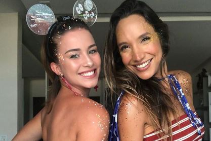 Maria Maya e Laryssa Ayres curtem juntas o Lollapalooza