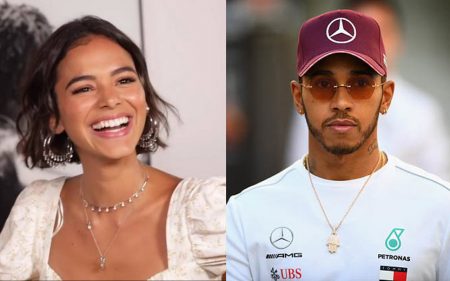 Lewis Hamilton começa a seguir Bruna Marquezine